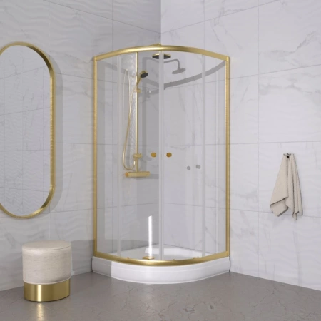 Душевое ограждение Triton Альфа-Голд 90*90*202 с поддоном
