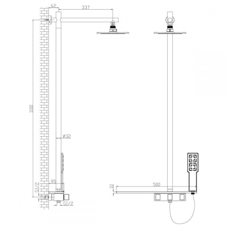 Смеситель Lemark Tropic LM7001C для душа