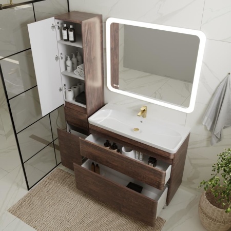 Комплект мебели Style Line Атлантика 100 напольный старое дерево