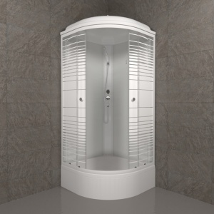 Душевая Кабина Тритон  Полосы 90*90 В ДН4 средний поддон