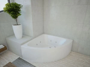 Акриловая ванна Aquatek Юпитер 150х150 полный комплект 