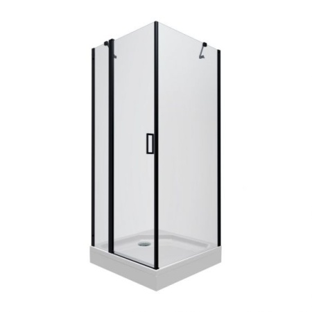 Душевое ограждение Triton Йота Блэк черный профиль  90*90*207 L R с поддоном