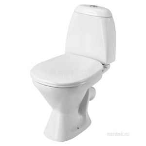 Унитаз компакт "Римини-ЭКОНОМ" 2РА PP белый /Santek/ 1WH501523
