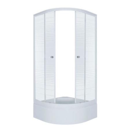 Душевое ограждение Triton Стандарт полосы B со средним поддоном 100*100*205 