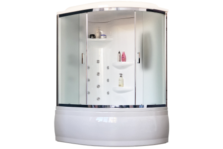 Душевая кабина RB 150ALP-C-CH (матовое) левая 150x100x225