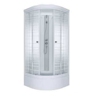 Душевая Кабина Тритон  Полосы 100*100 В ДН4 средний поддон 