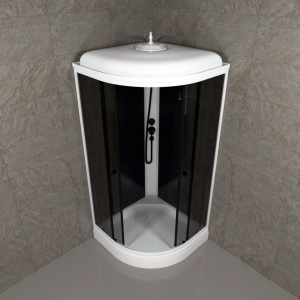 Душевая Кабина Грэй-Блэк 90*90 А (ПД31