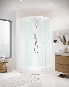 Душевая кабина Domani-Spa Delight Slim 110  матовые  размер:100х100 см 