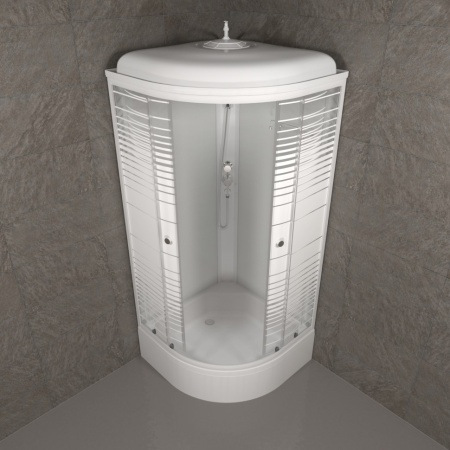 Душевая Кабина Тритон  Полосы 90*90 В ДН4 средний поддон