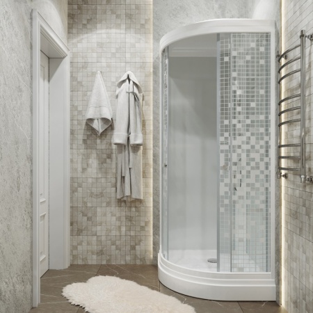 Душевая Кабина Тритон Мозаика 100*100 А ДН4 низкий поддон