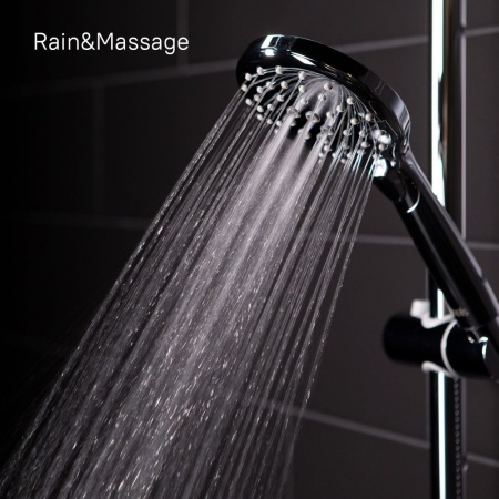 Душевой гарнитур с верхней лейкой, хром, Ray, IDDIS, RAYSB3Fi76