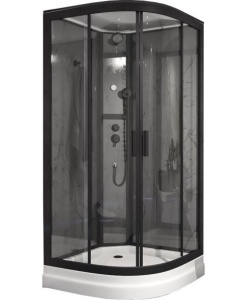 Душевая кабина Timo Premium Ilma 909 Black 90*90*222 с крышей