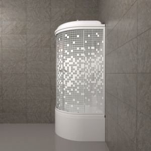 Душевая Кабина Тритон  Мозаика 90*90 Б ДН4 высокий  поддон 