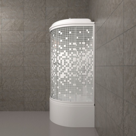 Душевая Кабина Тритон  Мозаика 90*90 Б ДН4 высокий  поддон 