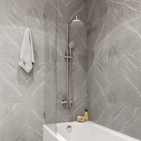 Смеситель с верхним душем, Simp, Milardo, SIMSB1FM06