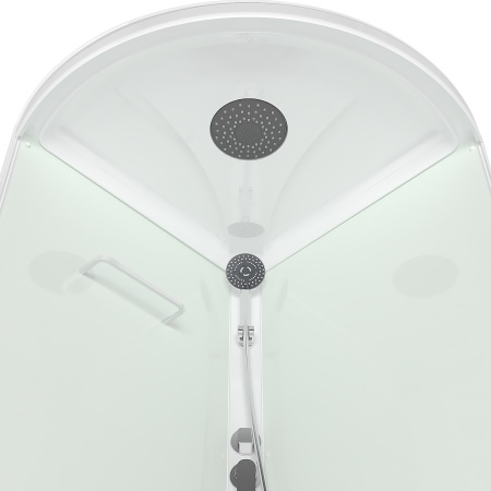 Душевая кабина Domani-Spa Simple 99 V1.2  низкий поддон  90х90 см задняя стекла светлая ,передняя матовая 