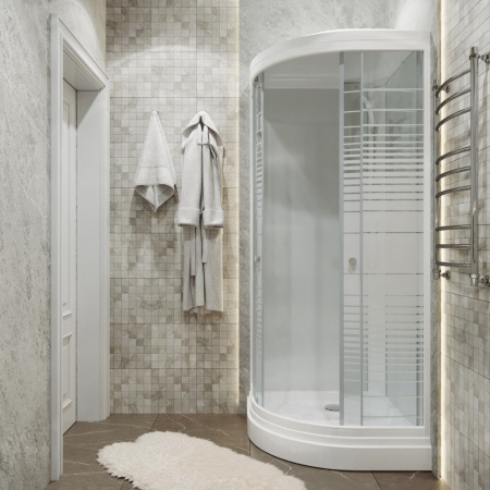 Душевая Кабина Тритон  Полосы 100*100 А  ДН4 низкий поддон