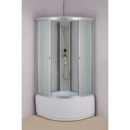 Душевая кабина ВМ-8811(90 x 90) задние стекла матовые без профилей, передние стекла матовые, 