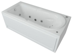 Акриловая ванна Aquatek Леда 170х80,5 комплект :ванна,каркас ,слив,экран 