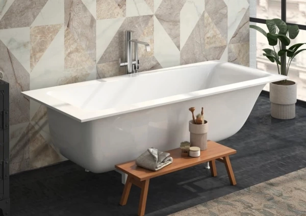 Ванна из искусственного камня Эстет Дельта Slim 160А 160х70 с возможностью изменения размера (комплект)