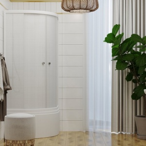 Душевое Ограждение Лён 90*90 Б высокий поддон 