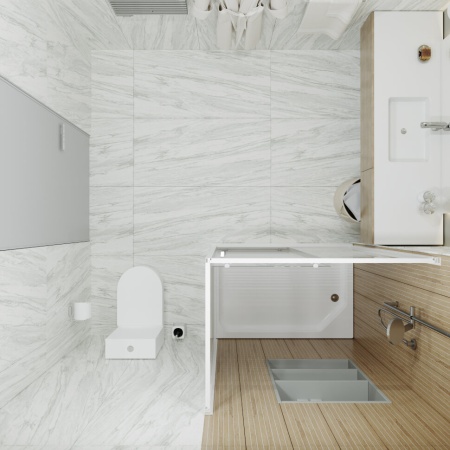 Душевое ограждение Triton Фьюжн полосы 100*80*202 А с поддоном