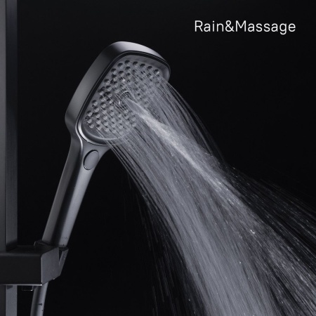 Лейка для душа, черная, Slide, IDDIS, SLI3F0Bi18