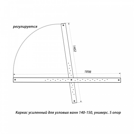 Акриловая  ванна 1ACReal Moscow Тритон Москва 150х150 комплект с экраном 