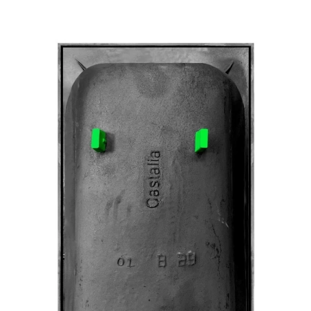 Чугунная ванна Byon B15 170х75 с ручками хром