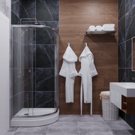 Душевое ограждение Triton Альфа-Хром 80*80*202 с поддоном