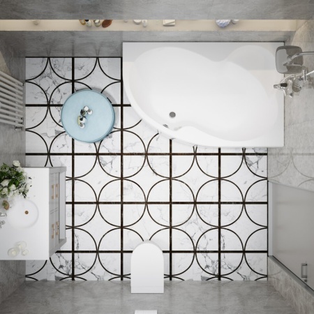 Ванна Тритон  Мари левая полный комплект в наличии