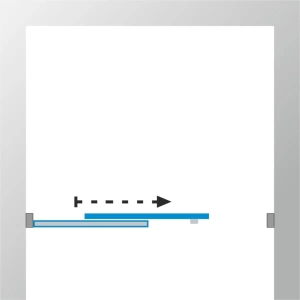 Душевая дверь в нишу Triton Слайд (полосы) 120*185 L/R без поддона