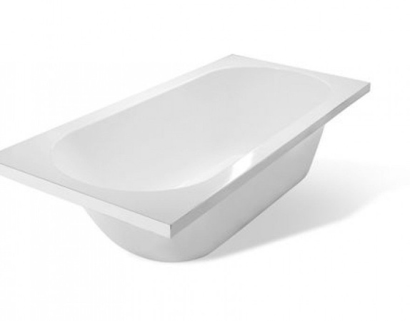 Ванна из искусственного камня Эстет Честер 170х75 с возможностью изменения размера (комплект)  с подставкой и сливом 