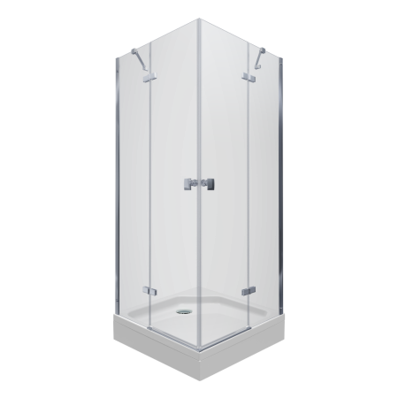 Душевое ограждение Triton Дельта-Хром 90*90*207 с поддоном