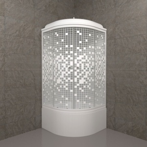 Душевая Кабина Тритон  Мозаика 90*90 Б ДН4 высокий  поддон 