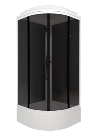 Душевая кабина Triton Грэй-Блэк В 90x90 средний поддон тонированное стекло 