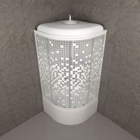 Душевая Кабина Тритон  Мозаика 90*90 Б ДН4 высокий  поддон 