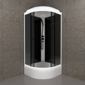 Душевая кабина Triton Грэй-Блэк В 90x90 средний поддон тонированное стекло 