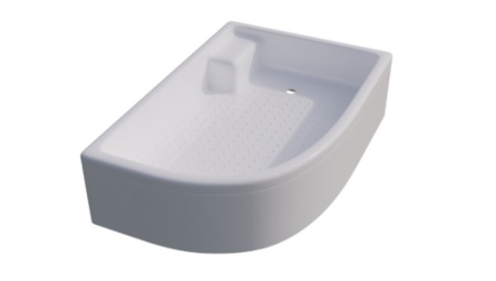 Душевой поддон ПД18 120х80 средний  правый