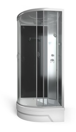 Душевая кабина Erlit ER351026-C4-RUS 100х100х226 тонированное стекло (3 места) (средний поддон)