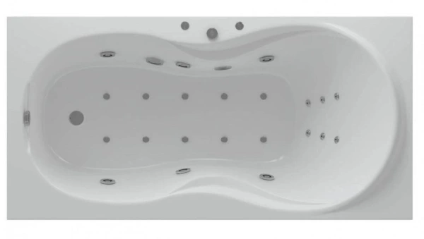 Акриловая ванна Aquatek Мартиника 180х90 полный комплект 
