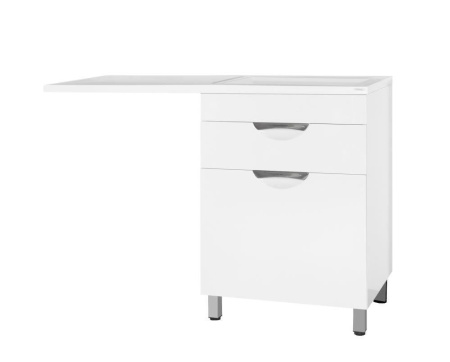 Тумба с раковиной Style Line Жасмин 120 R с бельевой корзиной под стиральную машину