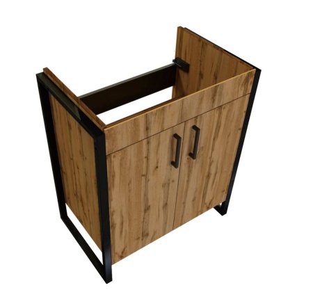 Тумба с раковиной 1Marka Grunge Loft 70Н 2д. дуб вотан