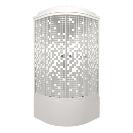 Душевая Кабина Тритон  Мозаика 90*90 Б ДН4 высокий  поддон 