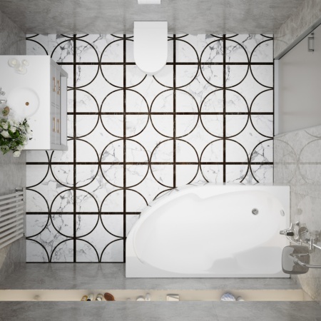 Ванна Тритон София 150*95  (Левая) комплект полный 