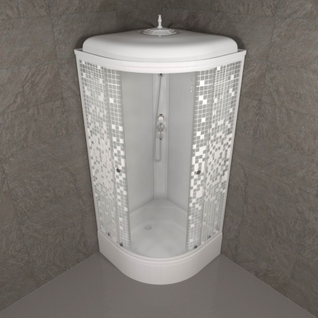 Душевая Кабина Тритон  Мозаика 90*90 В  ДН4 средний поддон 