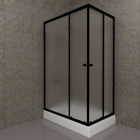 Душевое ограждение Triton Вента-Блэк Вельвет 120*80*202 L/R с поддоном