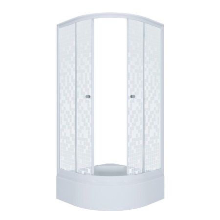 Душевой уголок Тритон "Мозаика", средний поддон 1000x1000x2050