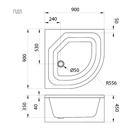 ПД5 Глубокий поддон