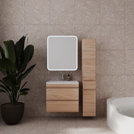 Пенал Style Line Атлантика 35 L с бельевой корзиной ясень перламутр